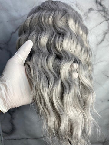 Silver Short Bob Lace Front Wig