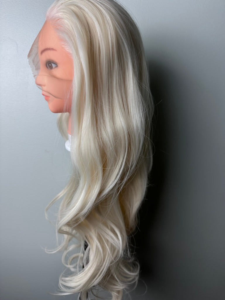 Platinum Blonde WigWhite Blonde Lace Front Wig