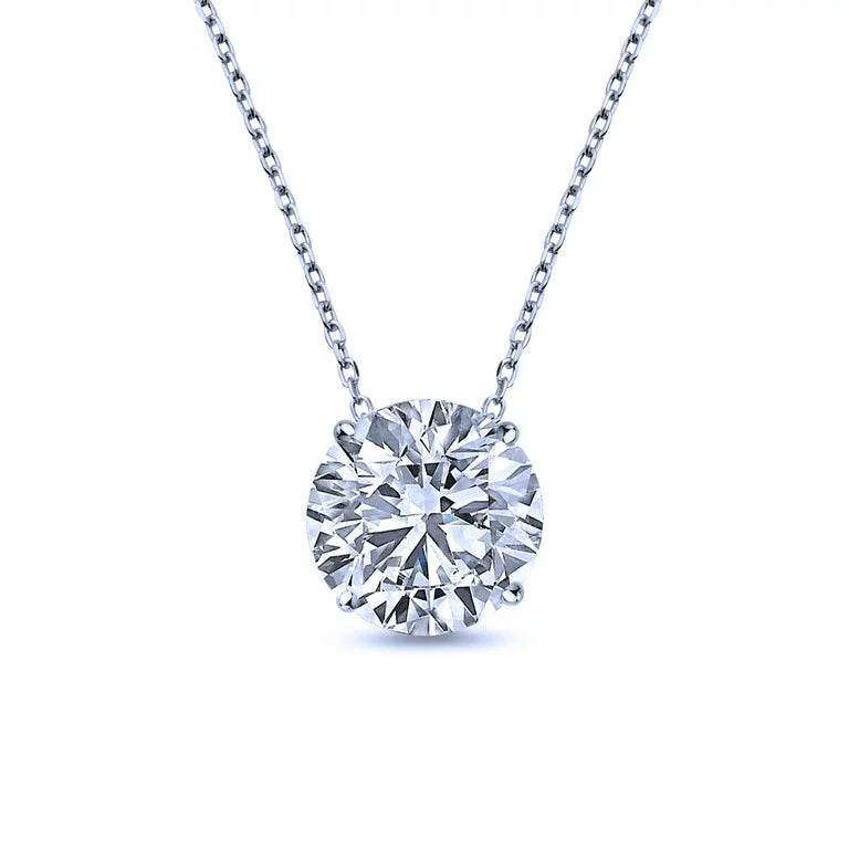 18K Rose Gold 1-Karat Solitaire Pendant Necklace