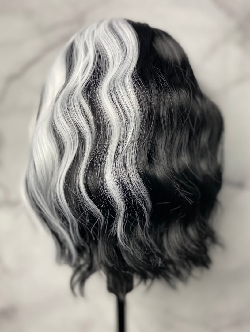 Cruella Wig - White and Black Hair Wig