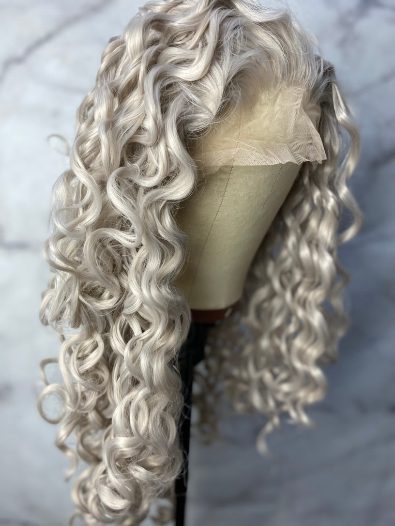 Silver Grey Lace Front Wig