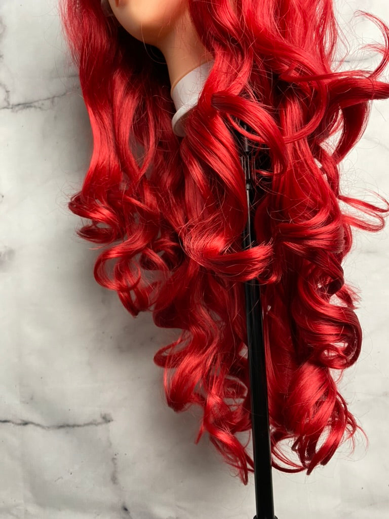 Rose Red Cosplay Wigs,Lace Front Wig