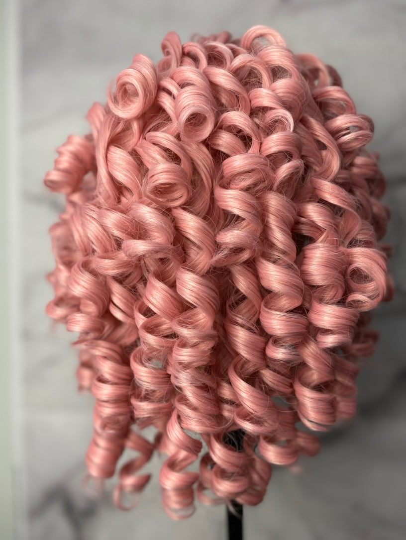 Curly Wig with Bangs Fluffy Curls Synthetic Hair Wigs Loose Curly Costume Cosplay Half Wigs Kinky curly wig Short Afro curly wigs