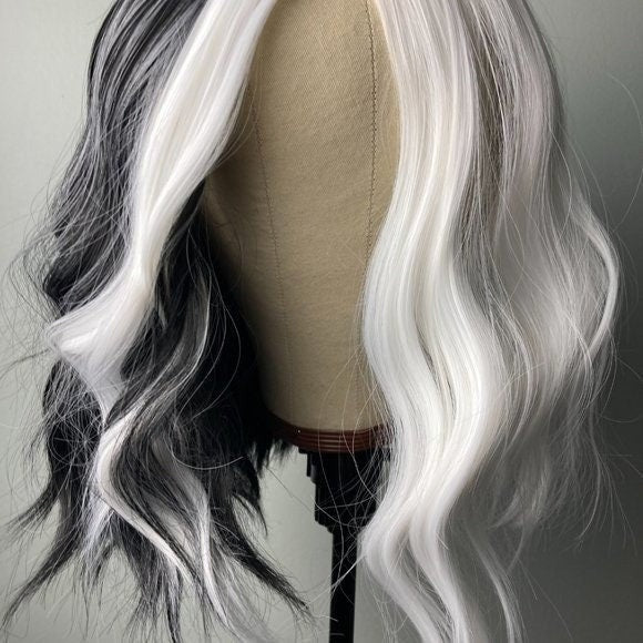 Cruella Wig - White and Black Hair Wig