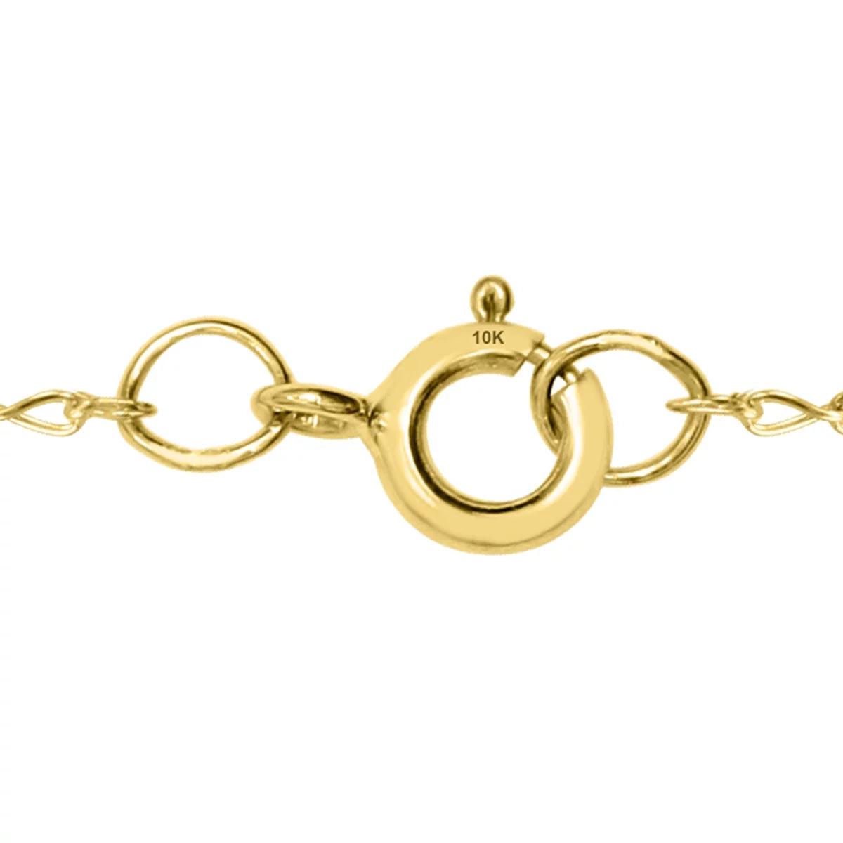 14K Yellow Gold Diamond Ladder 3-Stone Necklace