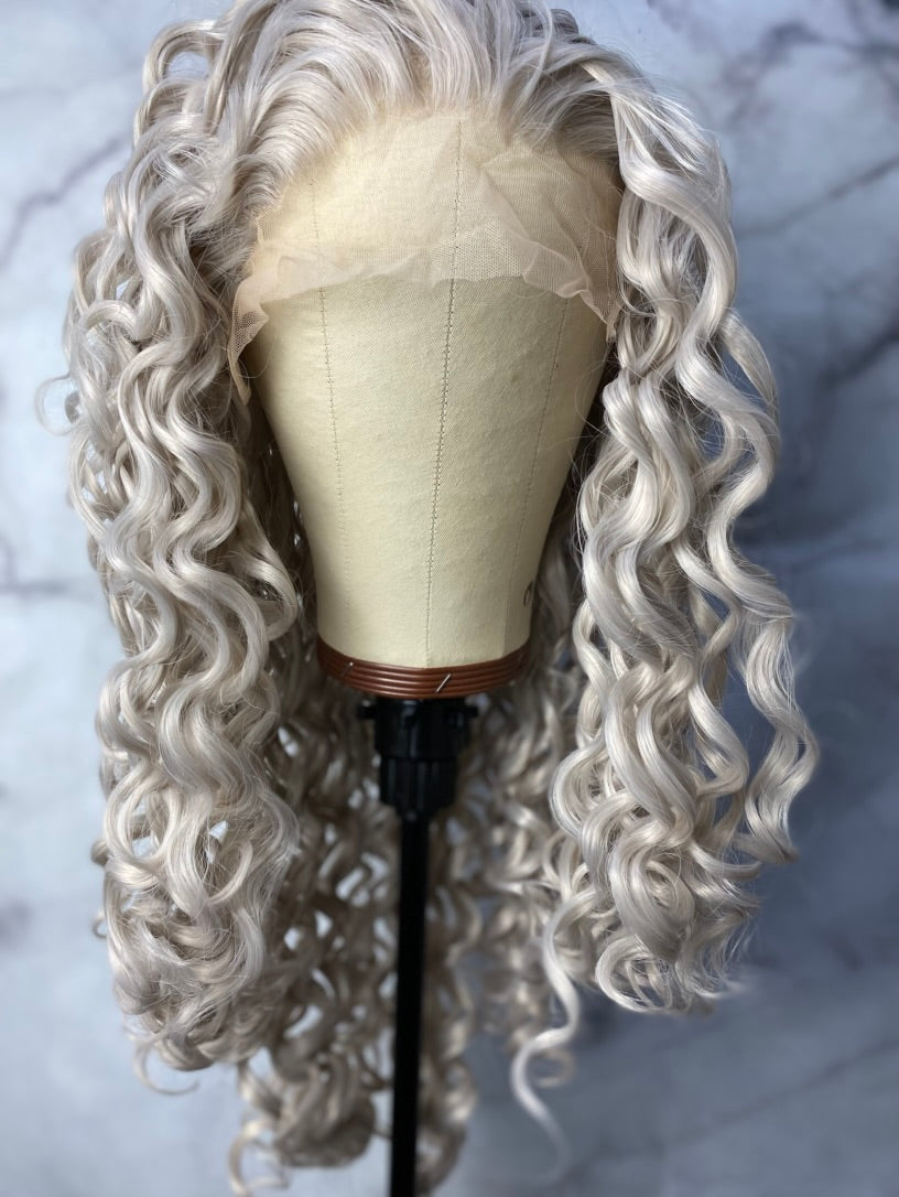 Silver Grey Lace Front Wig