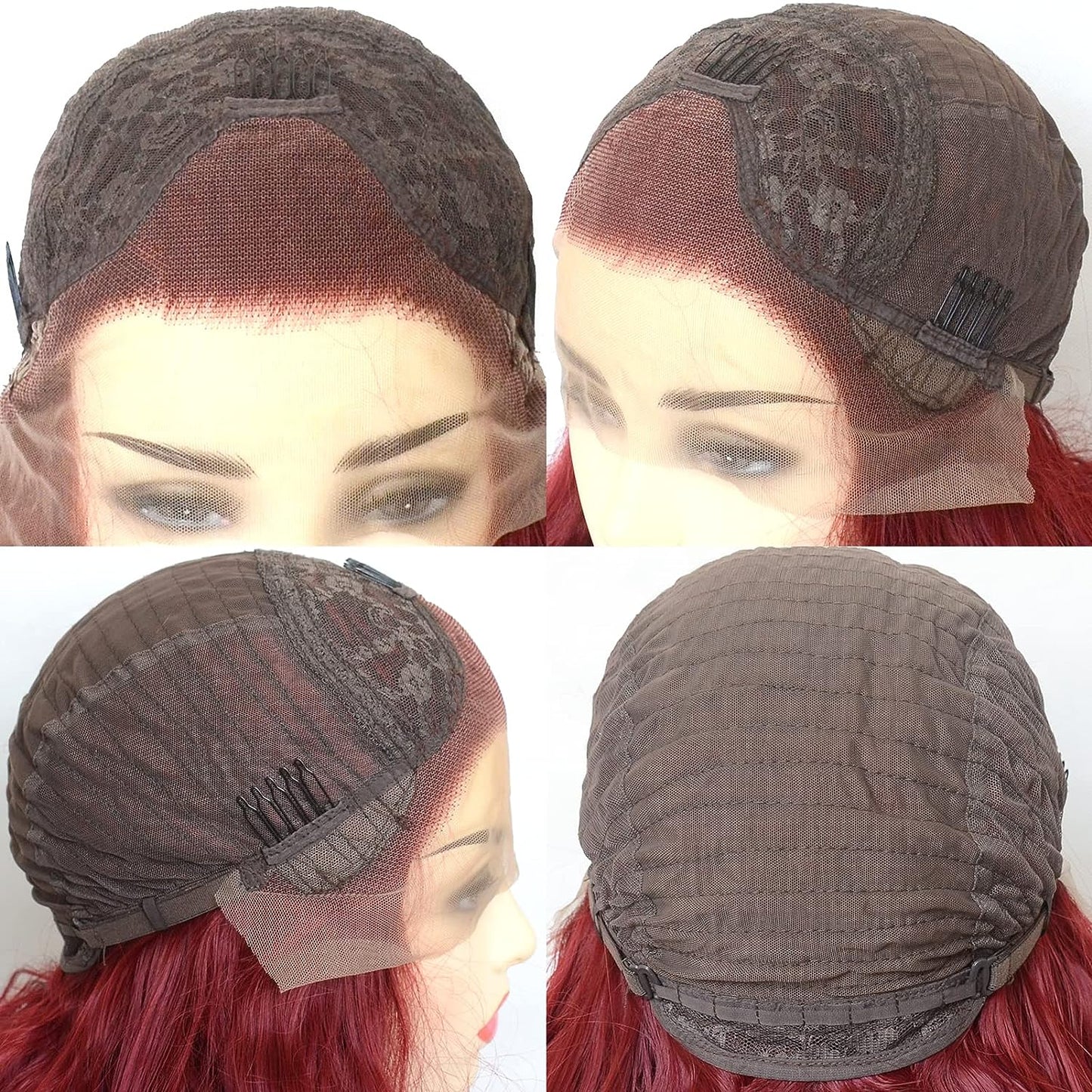 Ginger Red Lace Front Wig Syntethic Cosplay Wig
