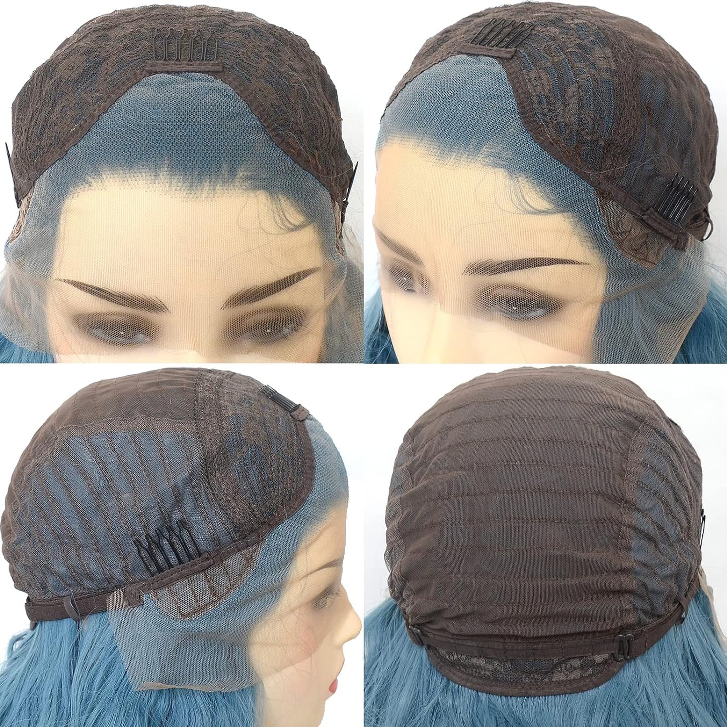 Loose Wave Blue Lace front wig