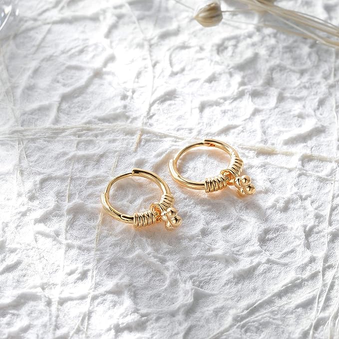 Gold Cuff Earrings Huggie Earrings for Women