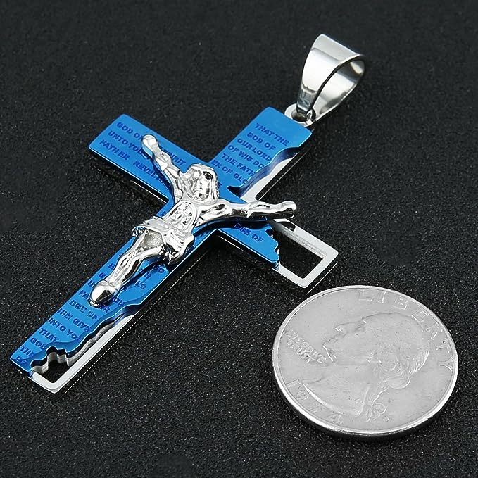 Men's Stainless Steel Cross Chain