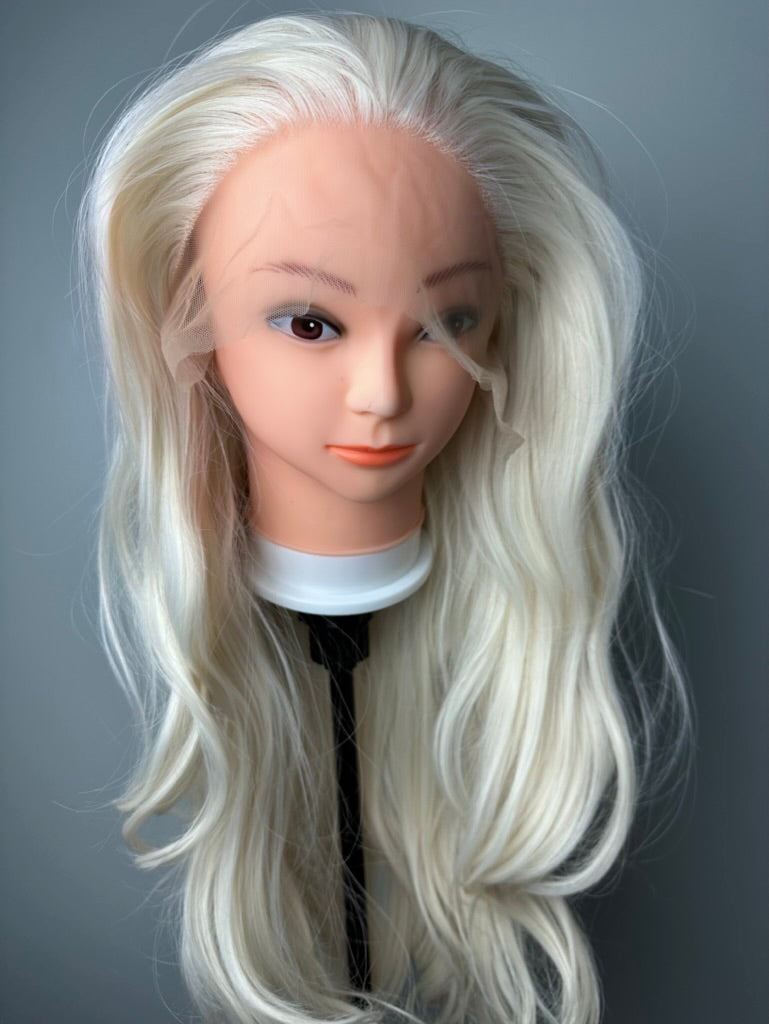 Platinum Blonde WigWhite Blonde Lace Front Wig