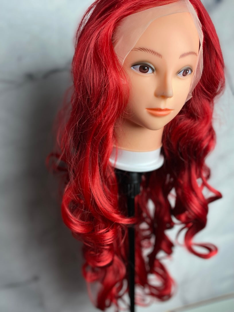 Rose Red Cosplay Wigs,Lace Front Wig