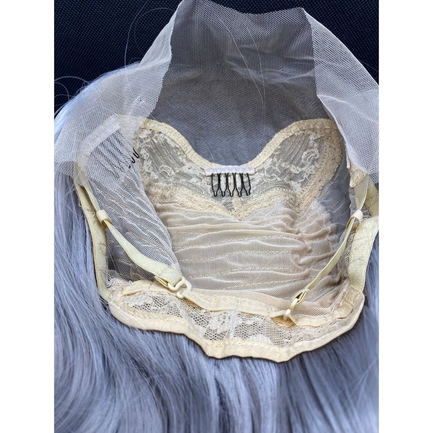 Silver ,Grey Wig,Short Gray Lace Front Wig