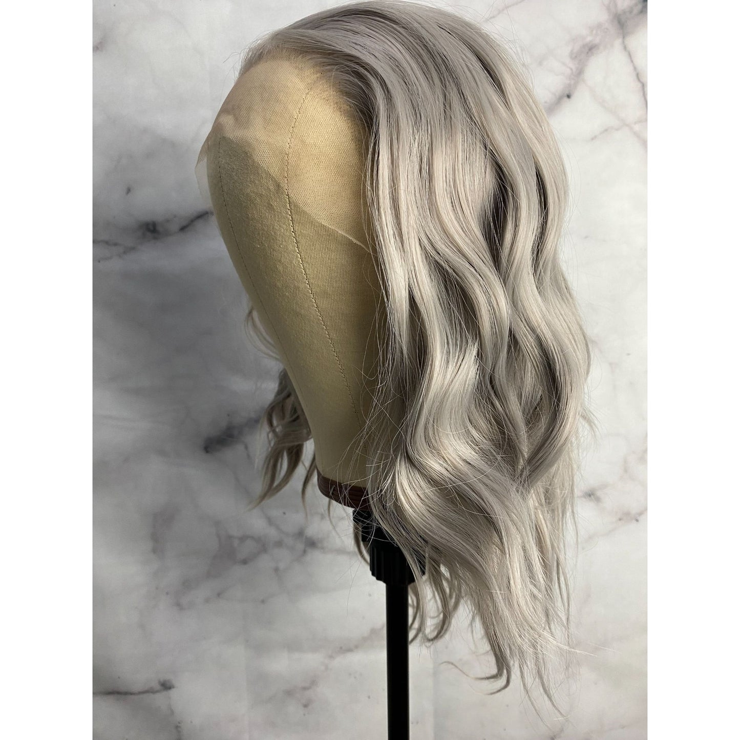 Silver ,Grey Wig,Short Gray Lace Front Wig