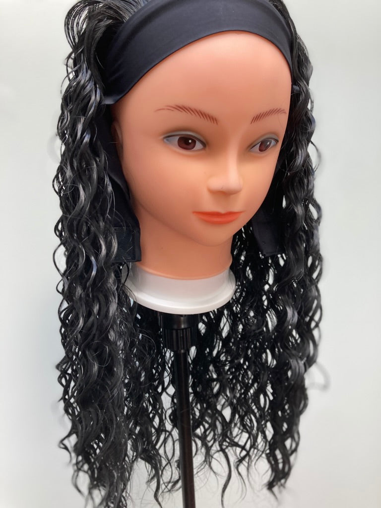Headband Wigs for Women Wet and Wavy Headband Wig