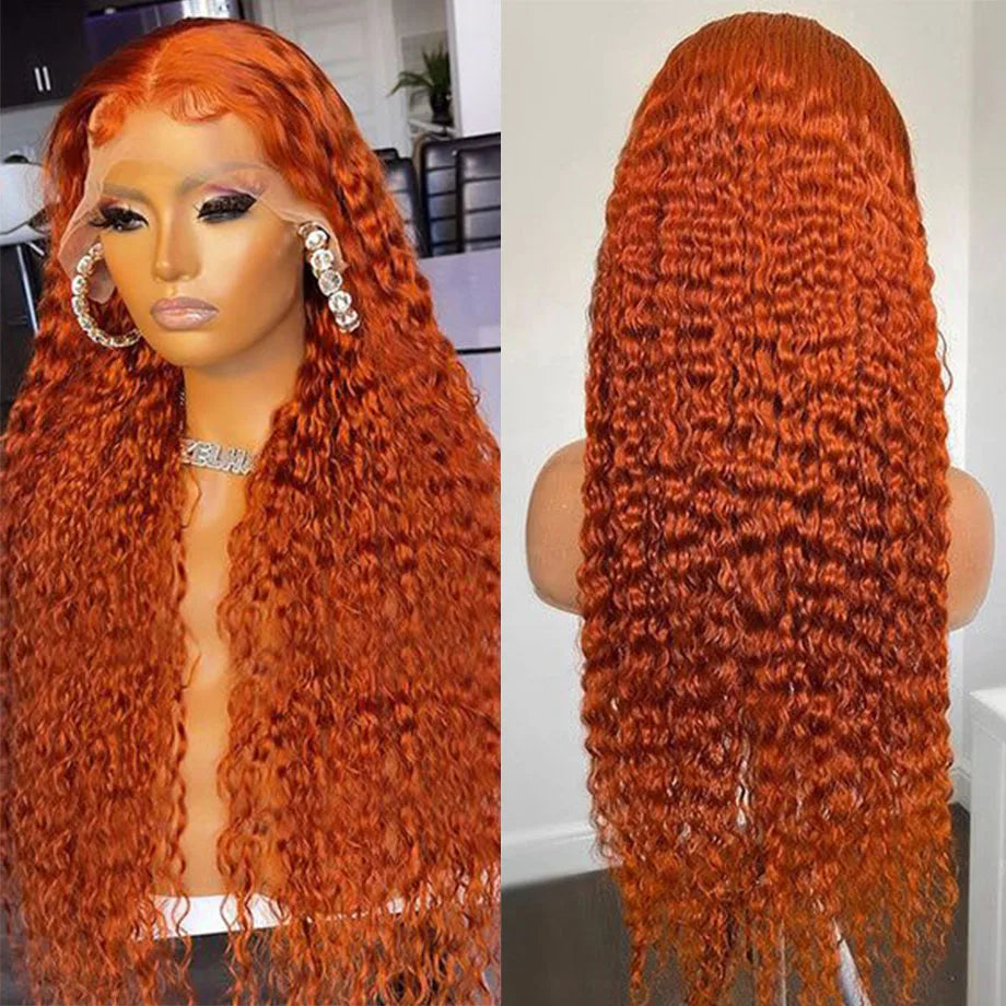 Ginger Copper Human Hair Wig – HD Lace