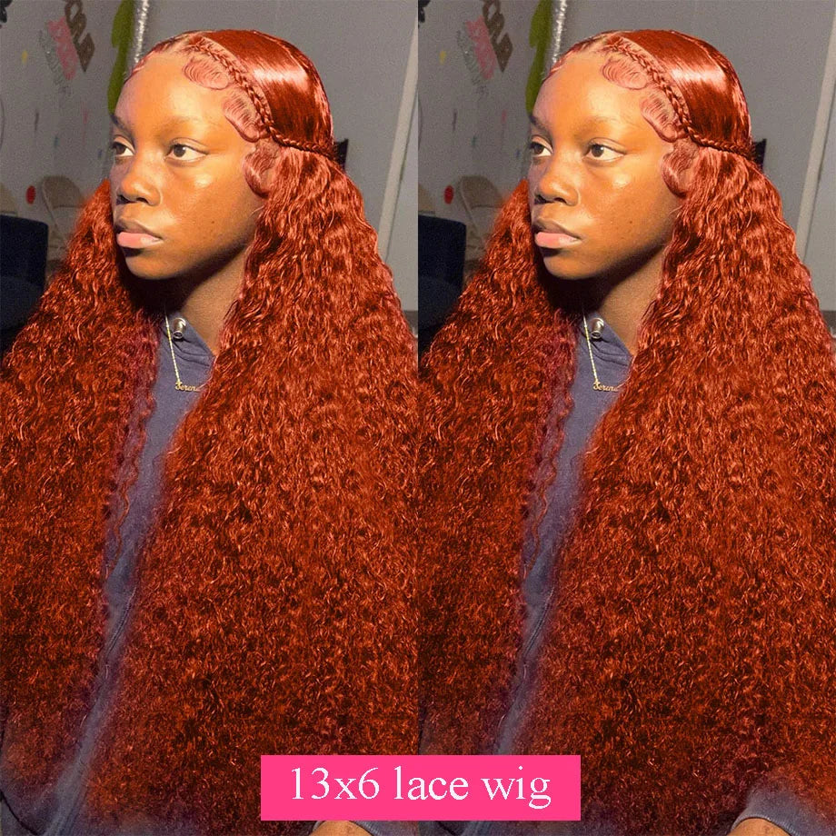 Ginger Copper Human Hair Wig – HD Lace