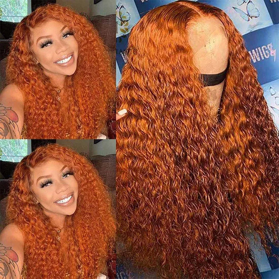 Ginger Copper Human Hair Wig – HD Lace