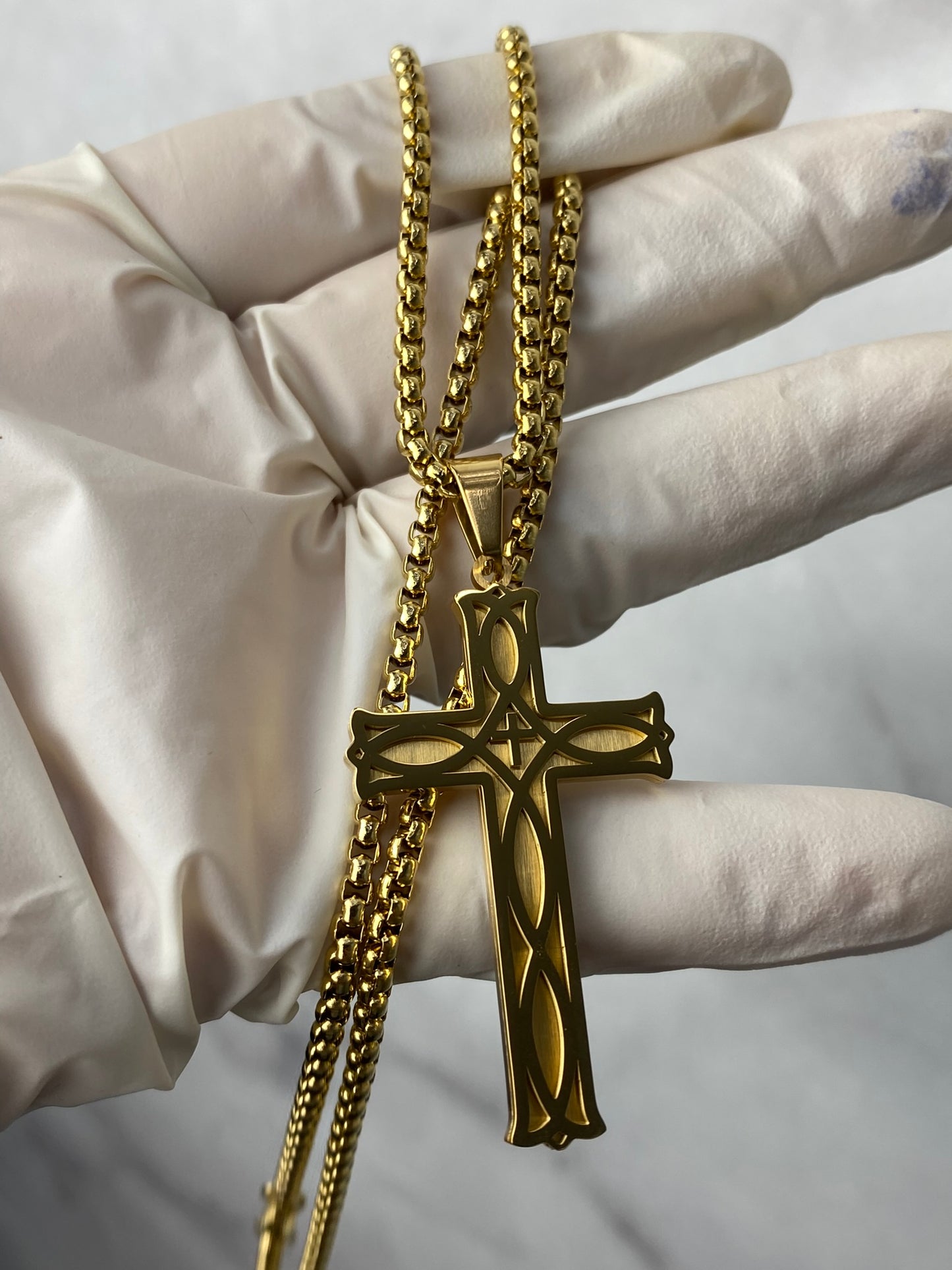 Celtic Knot Cross Pendant Necklace