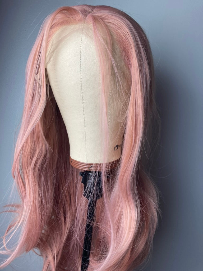 Lace Front Wig Golden Pink wig