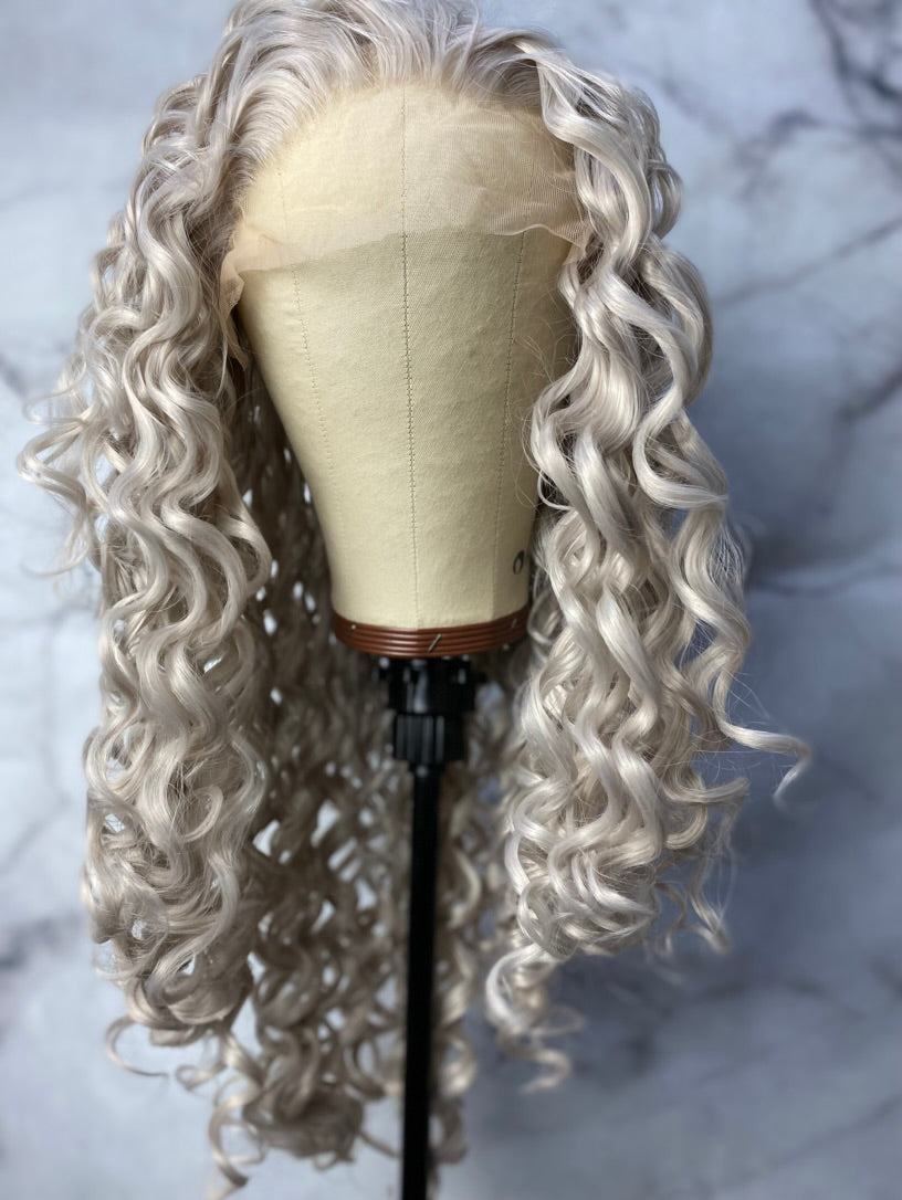 Silver Grey Lace Front Wig