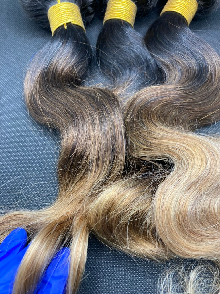 Ombre Bundles and Closure,10A Brazilian Bundles with Closure Virgin Remy Hair Bundles