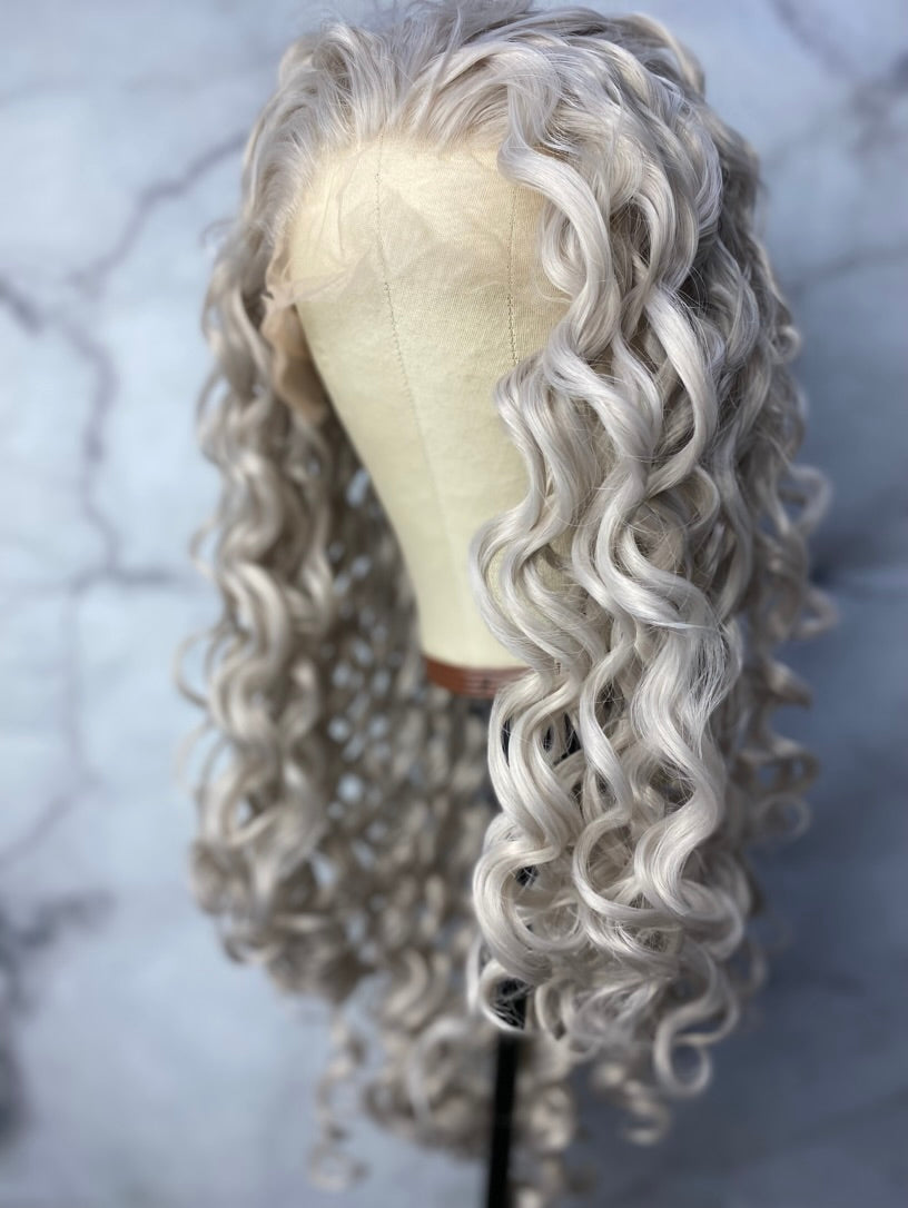 Silver Grey Lace Front Wig