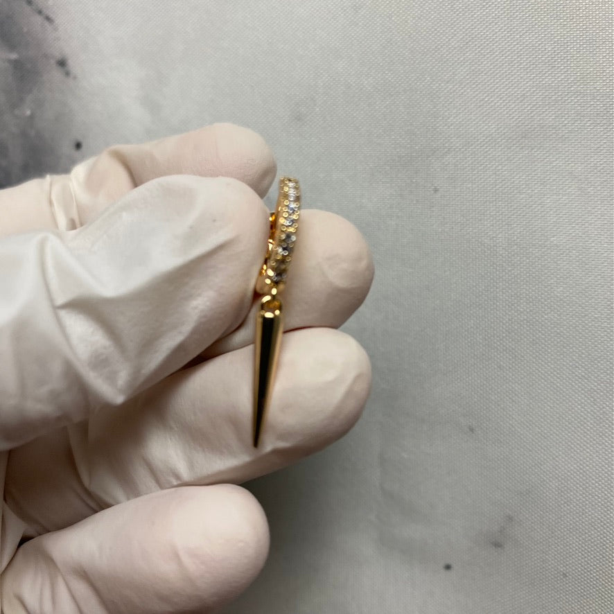 14K gold plated with 925 sterling silver post earrings,dangle earrings