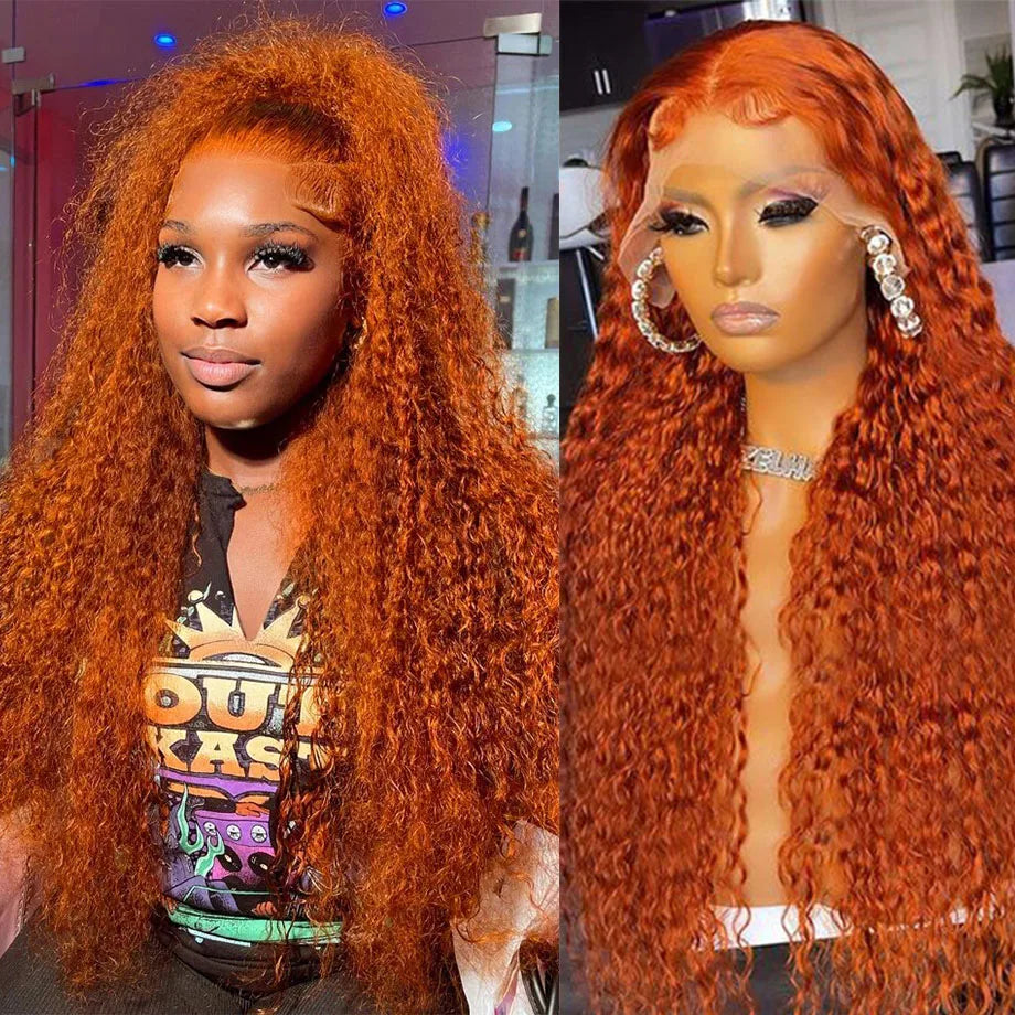 Ginger Copper Human Hair Wig – HD Lace