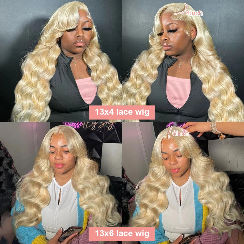 36–40 Inch 613 Blonde Body Wave Wig