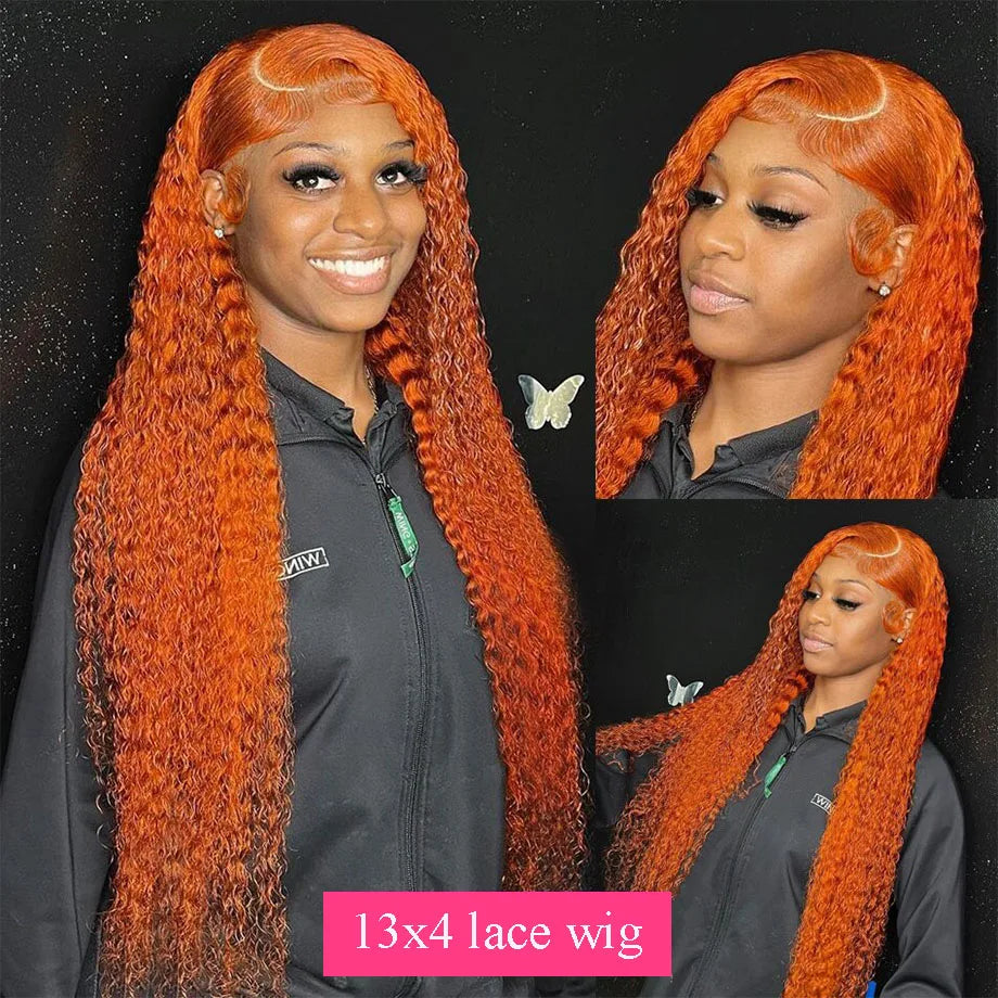 Ginger Copper Human Hair Wig – HD Lace