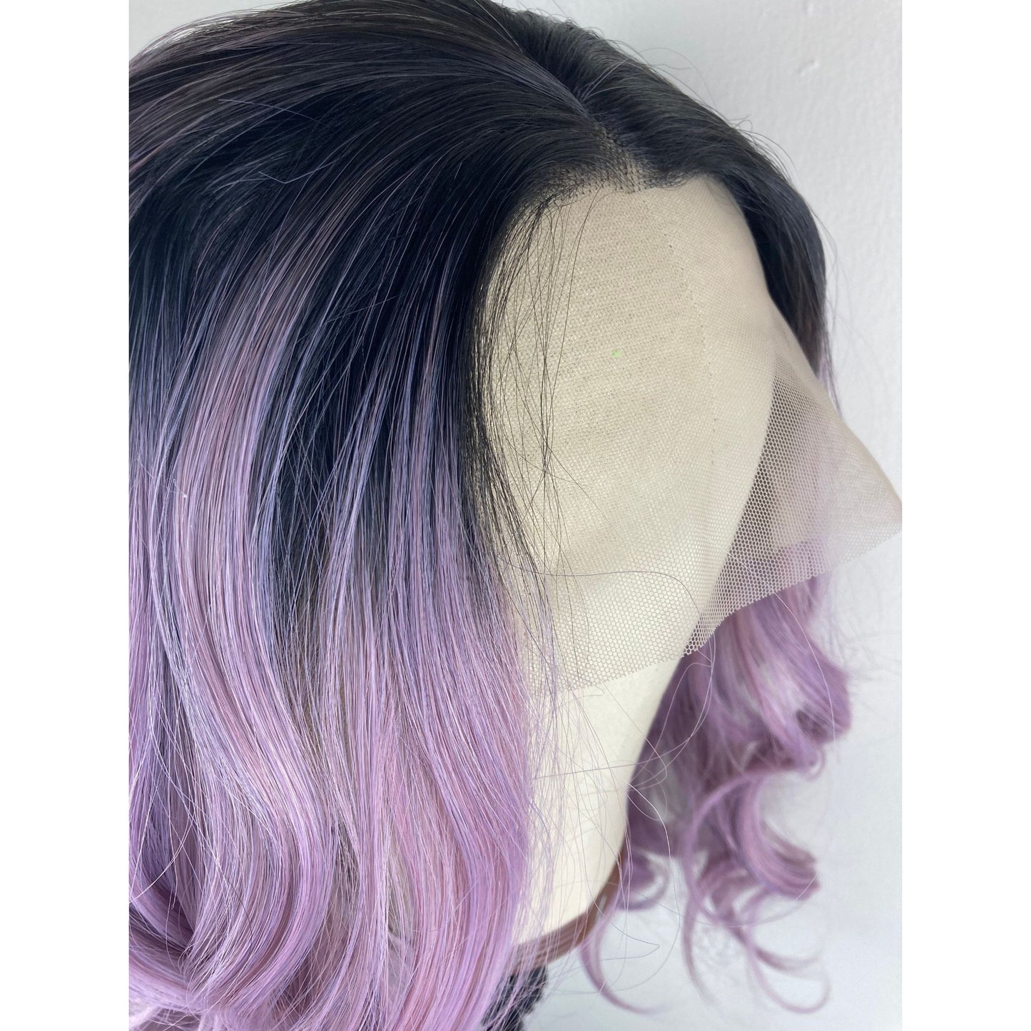 Lilac Purple Wig,Short Bob Wigs,Black Roots Purple Wigs,Lace Front Wig,Curly Purple Wig,Luxury Wig,Ombre Purple Lace Wig,Anime Hair Wig,Wigs
