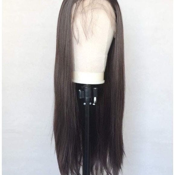 Dark Brown Wig,Straight Wigs,Long Hair Wigs For Women,Costume Lace Front Wig,Dark Auburn Wig,Brown Wig,Straight Hair Wig,Chemo Hair Wig