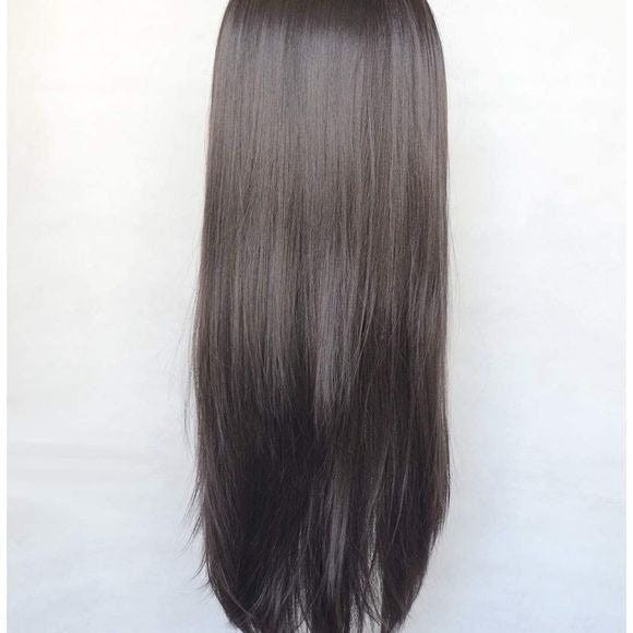 Dark Brown Wig,Straight Wigs,Long Hair Wigs For Women,Costume Lace Front Wig,Dark Auburn Wig,Brown Wig,Straight Hair Wig,Chemo Hair Wig