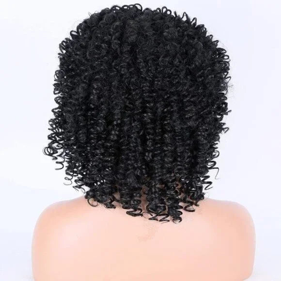13×4 Short Kinky Synthetic Lace Front Wigs