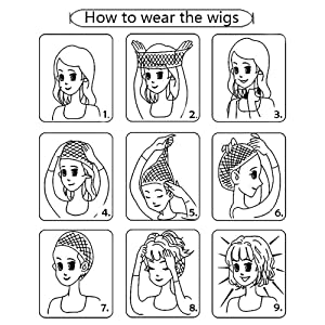 Orange Long Curly Middle Part Wigs