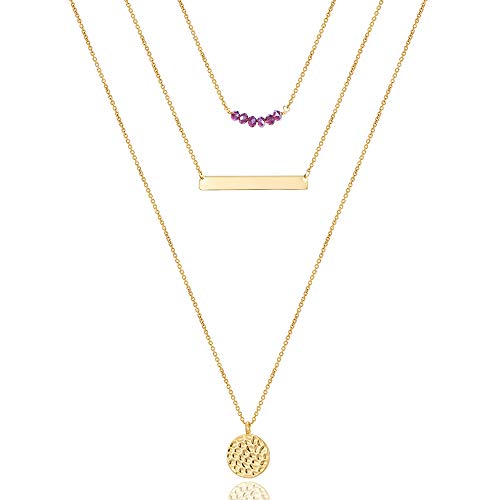Turandoss Dainty Layering Pearls Necklace
