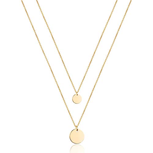 Turandoss Dainty Layering Pearls Necklace
