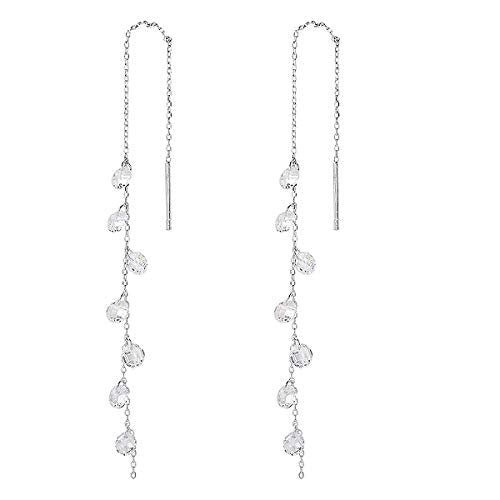925 Sterling Silver Tassel Drop Earrings