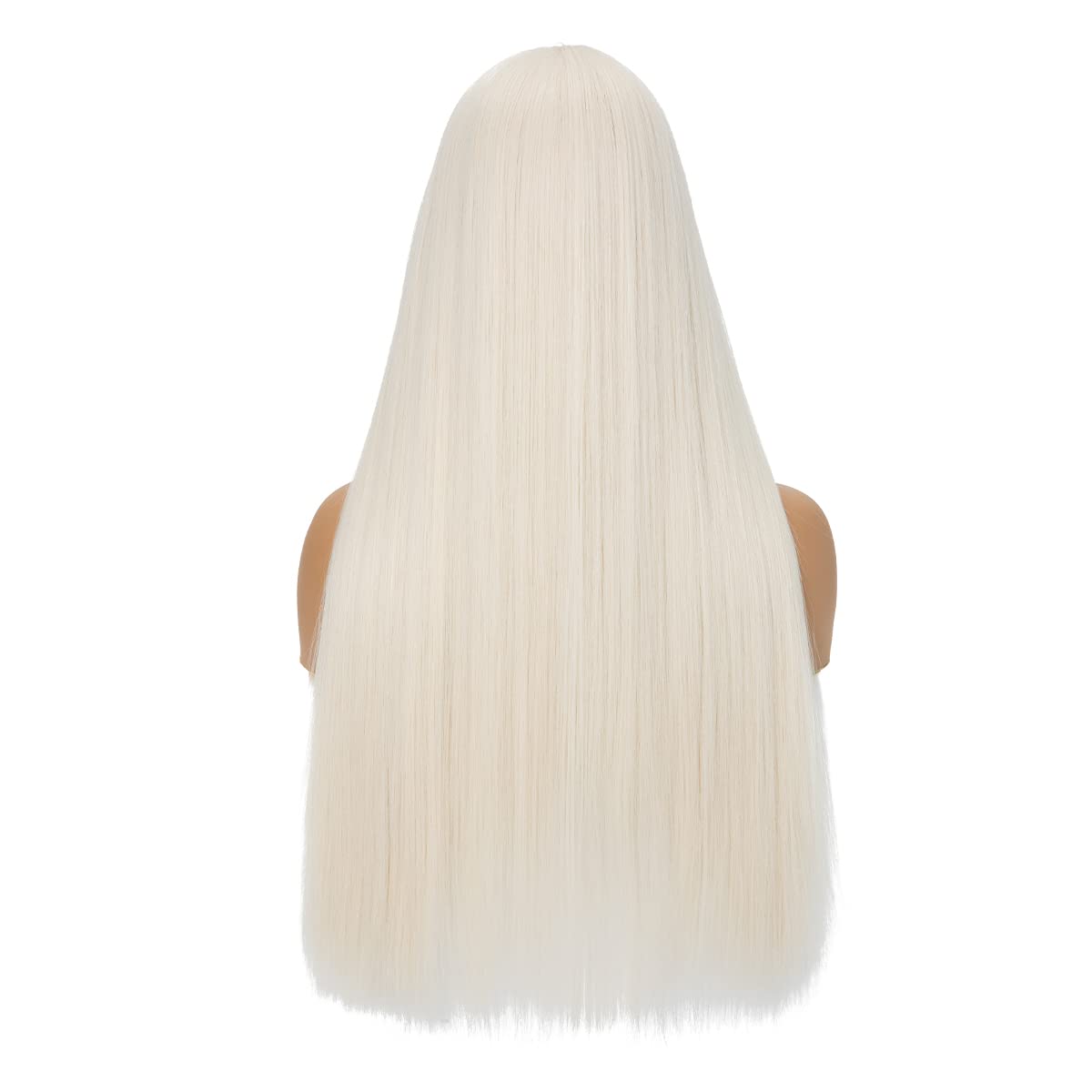 Platinum Blonde Hair Wig-Long Lace Front Wig