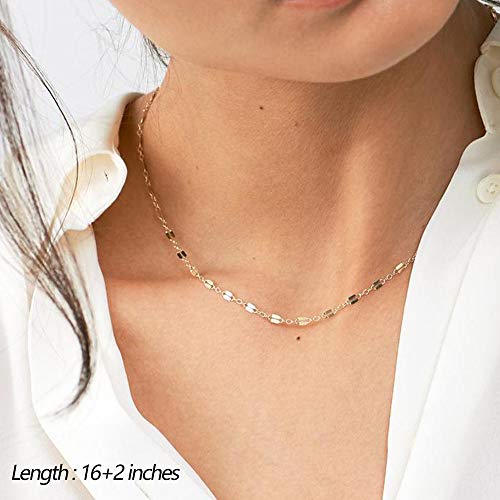 Turandoss Dainty Layering Pearls Necklace