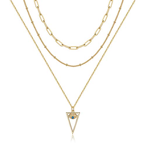Turandoss Dainty Layering Pearls Necklace