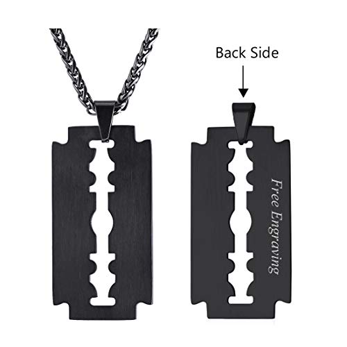 Razor Blade Emo Necklace