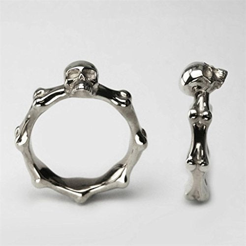 Stainless Steel Skull Biker Ring (8)
