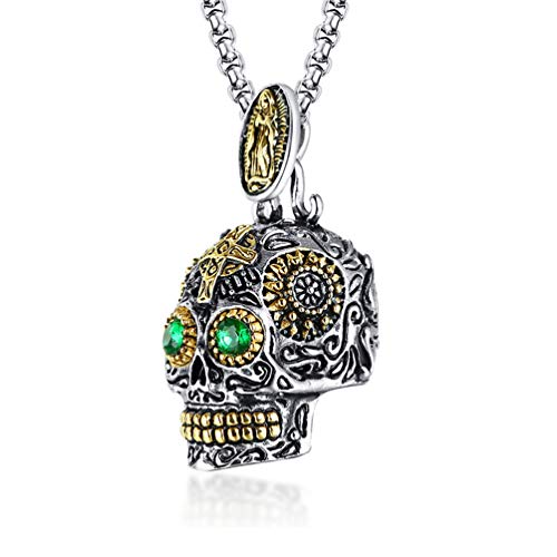 Stainless Steel Gothic Skeleton Necklace