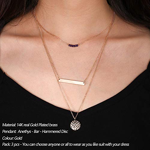 Turandoss Dainty Layering Pearls Necklace