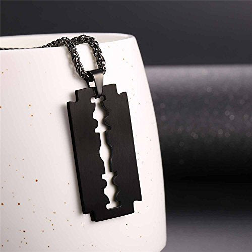 Razor Blade Emo Necklace