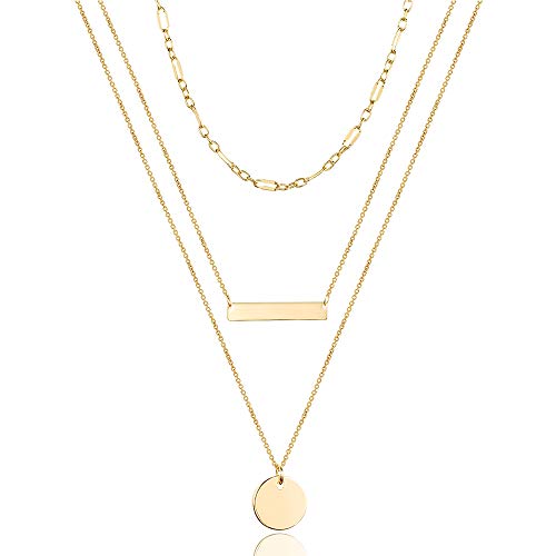 Turandoss Dainty Layering Pearls Necklace