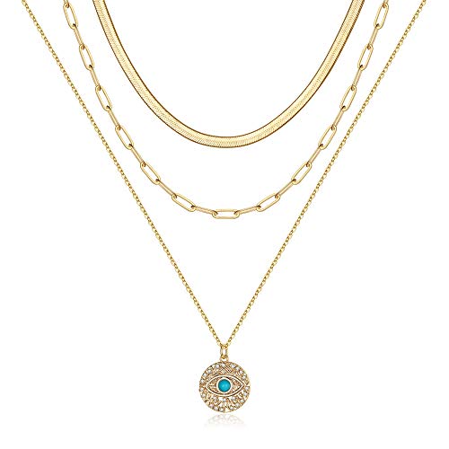 Turandoss Dainty Layering Pearls Necklace