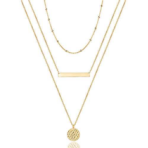Turandoss Dainty Layering Pearls Necklace